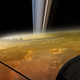 An artist’s depiction of Cassini’s last moment, created by NASA